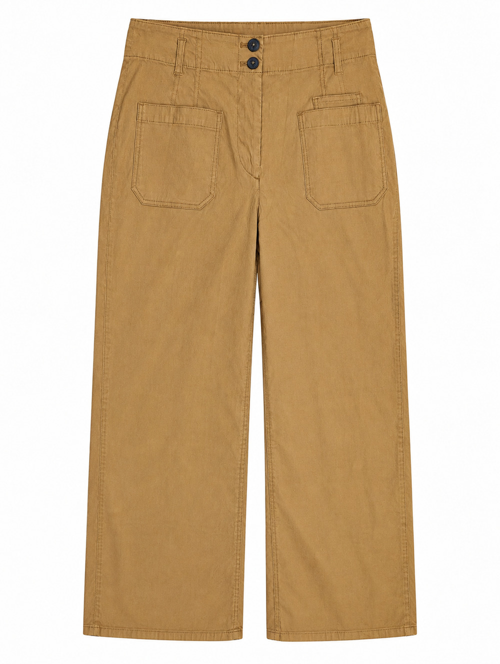 Maeve Anthropologie Junie Jeans Womens 30 Ochre Wide Leg Patch Pocket NWT